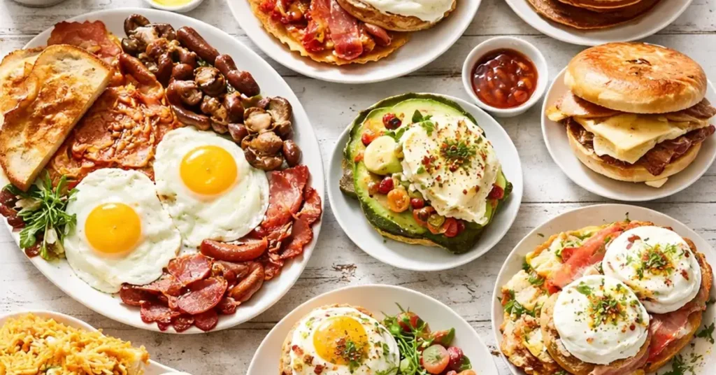 all-day breakfast options, all-day breakfast review, big breakfast rating, egg sandwich brunch
