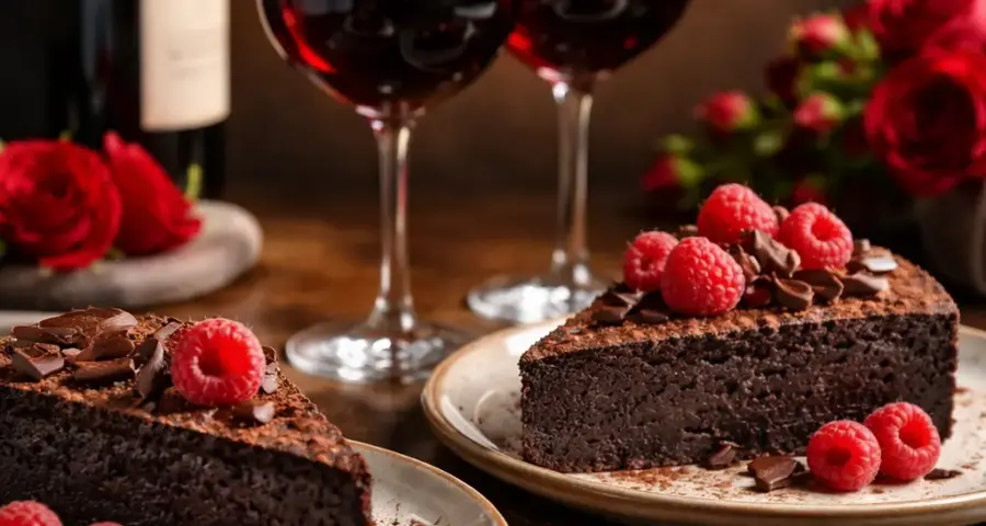 1. Flourless Chocolate Cake + Cabernet Sauvignon