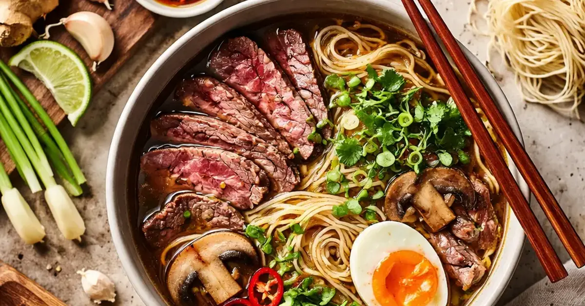 Beef Ramen, beef ramen recipe, how to make beef ramen, easy beef ramen