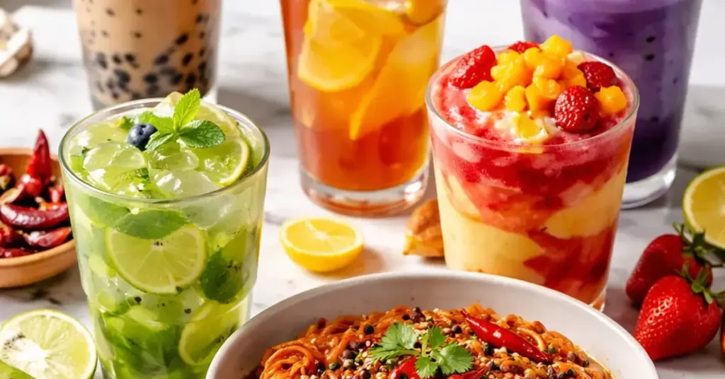 best iced drinks to cool down after spicy mala pasta, iced drinks, cool down after spicy food, mala pasta pairing