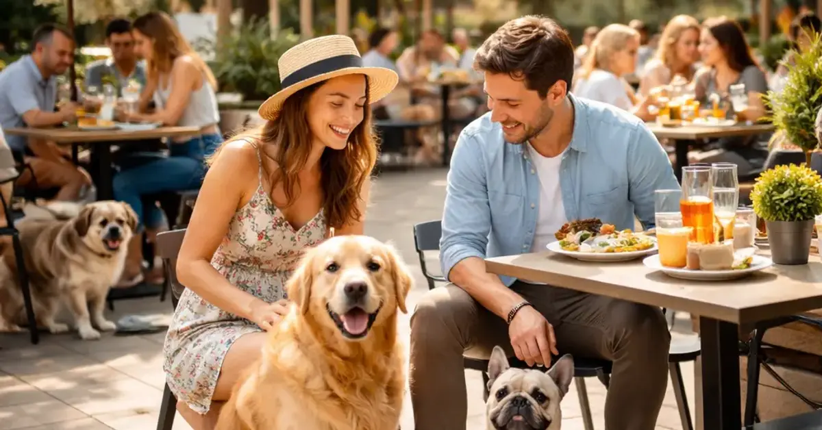 best outdoor seating spots for diners with pets, pet-friendly outdoor dining, best outdoor seating for dogs, dog-friendly restaurants with patio