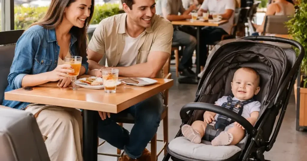 best seats for a family with a baby stroller, best seats for family with stroller, baby stroller airplane seating, accessible seating with stroller