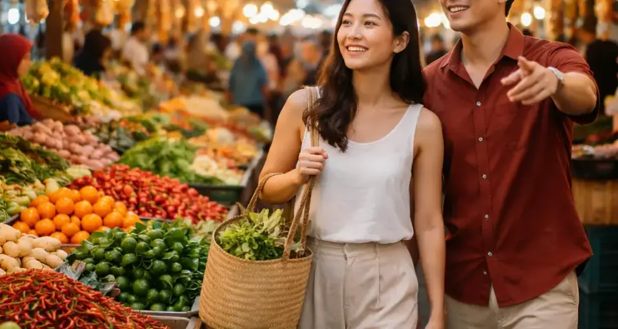 Your Walking Route: From Kooky Plate to Chow Kit’s Local Market