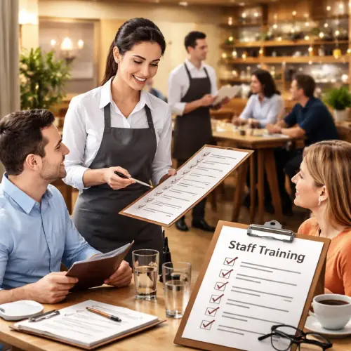 evaluate the clarity of staff in explaining menu items