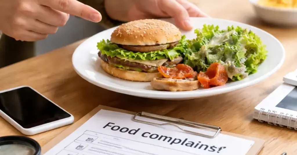 food complaint, food safety complaint, how to file a food complaint step by step