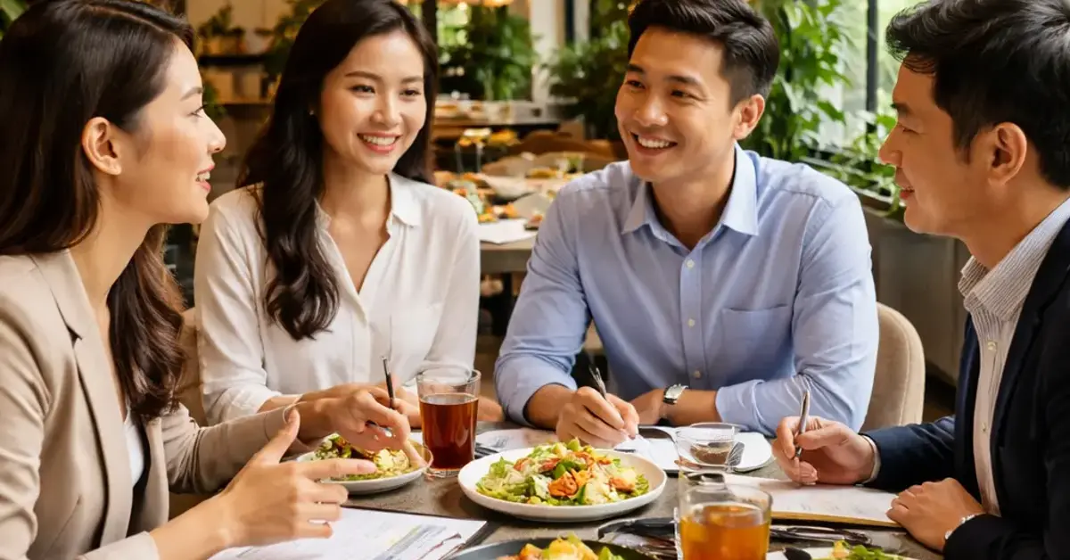 host a small work lunch meeting at Kooky Plate KL, Kooky Plate KL, small work lunch meeting, hosting business lunch Kuala Lumpur