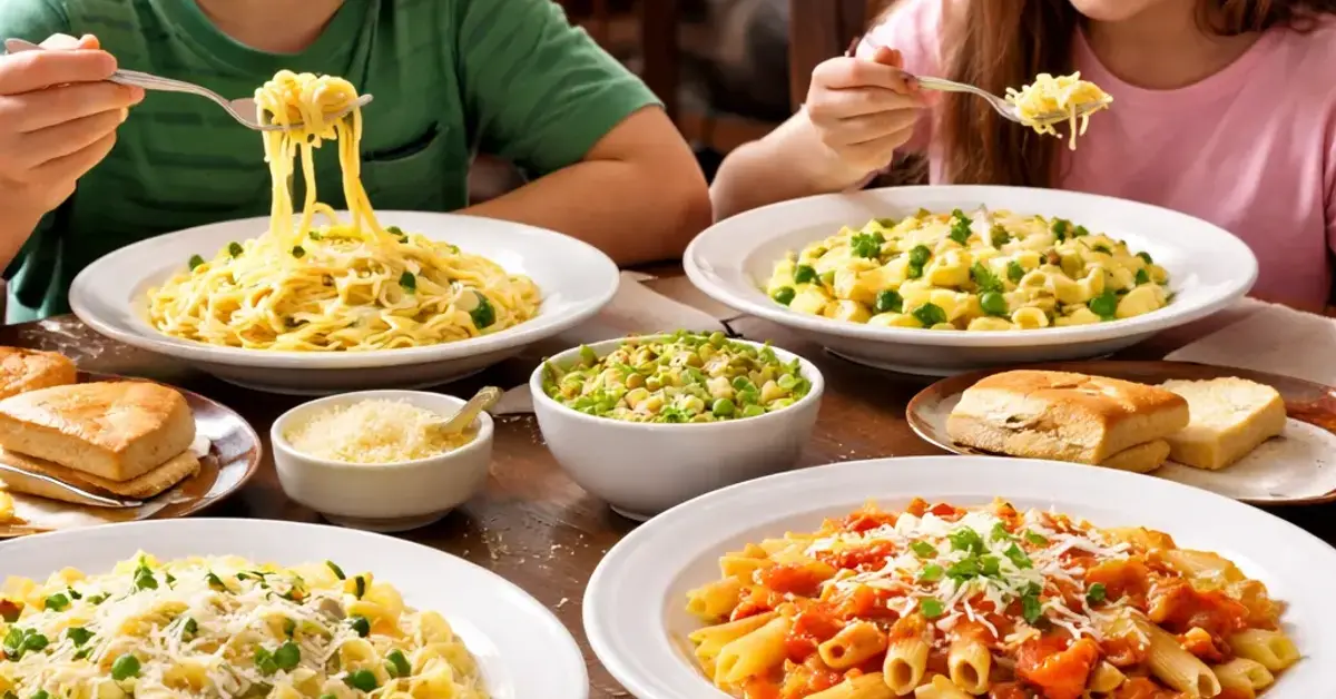 kid-friendly pasta without spice or garlic, kid-friendly pasta, order pasta without garlic