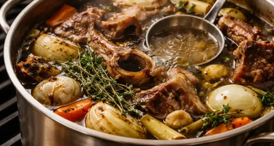 Secret #1: The Broth—Slow-Simmered Beef Bones and Aromatics