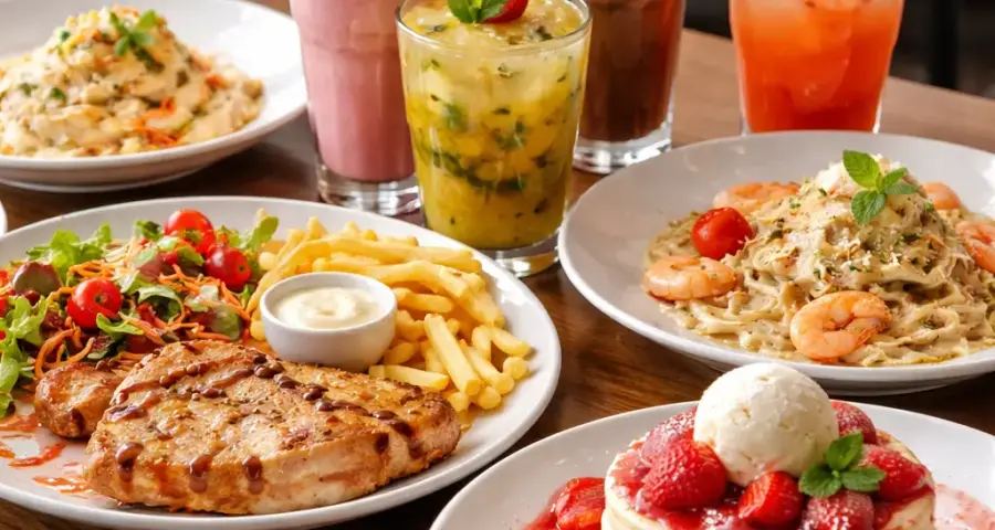 Full Price Breakdown: Mains, Drinks, and Desserts