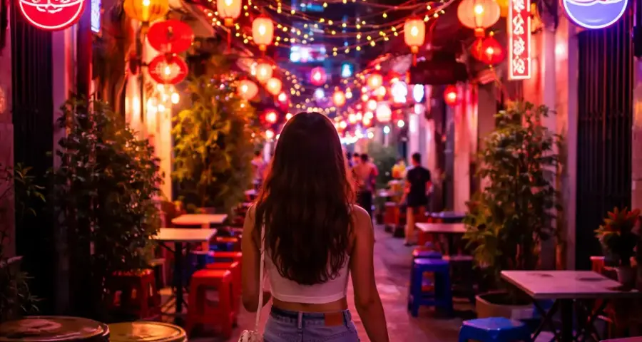 1. The Neon Laneway (Chow Kit)