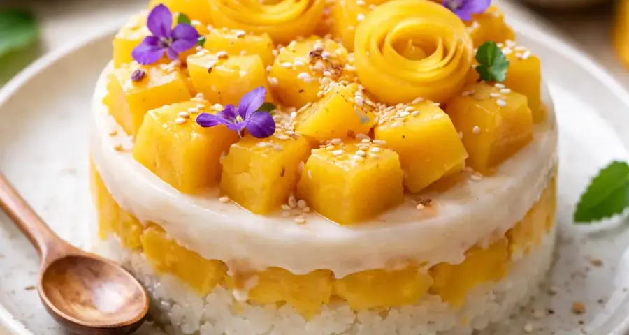 1. Mango Sticky Rice Cake