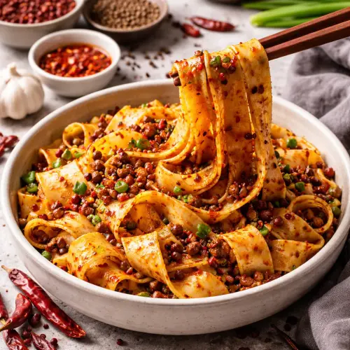 mala-spiced pappardelle
