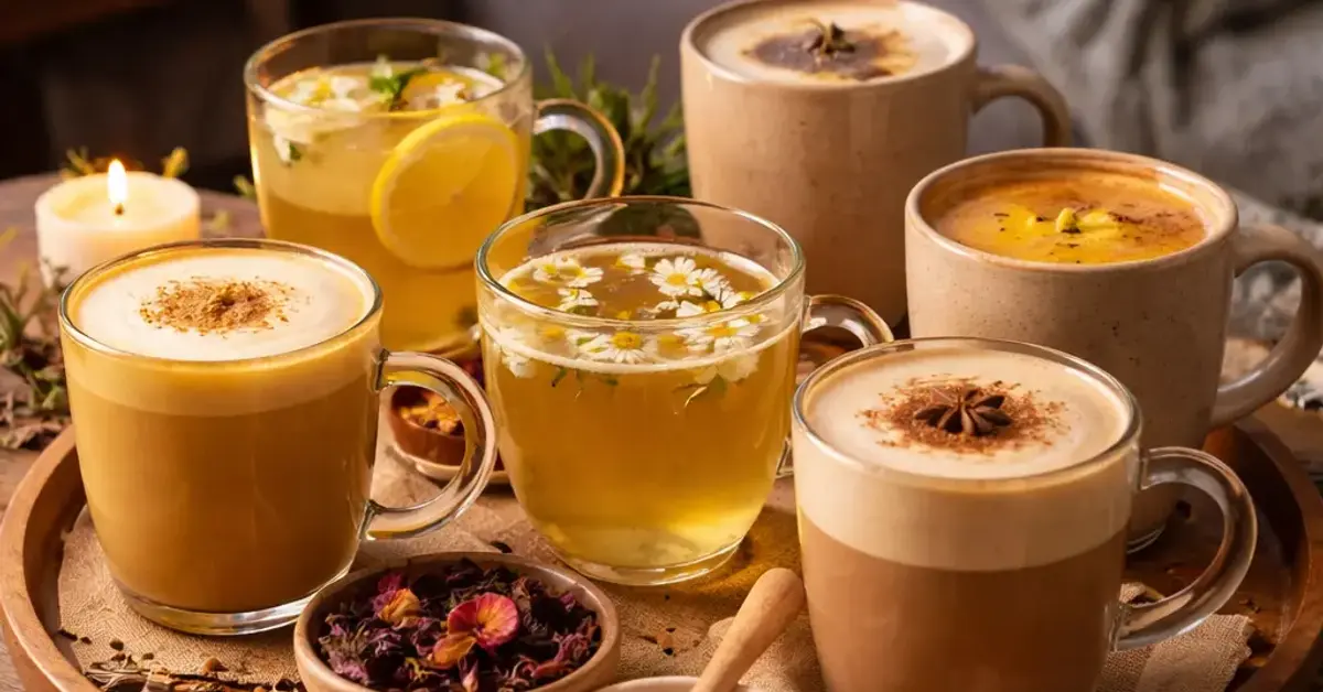 non-coffee drinks for evening visits, non-coffee evening drinks, best evening drinks for coffee lovers, herbal tea for night