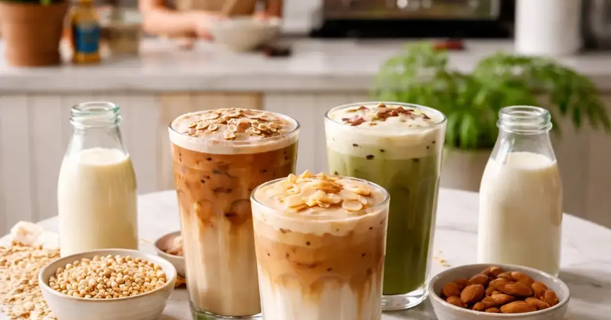 order drinks with alternative milk Kooky Plate KL, alternative milk, oat milk, soy milk