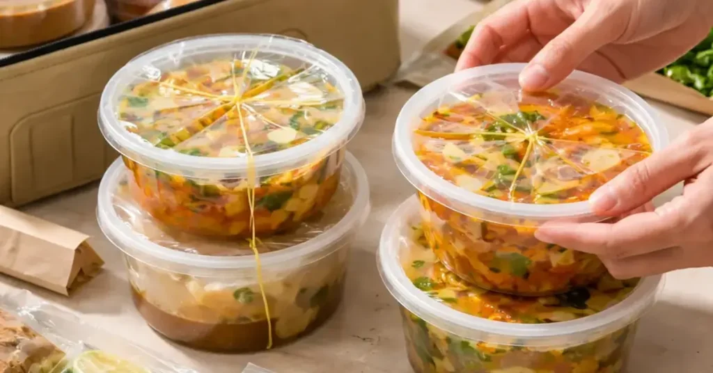 pack Kooky Plate KL’s soupy dishes for takeout without spilling, Kooky Plate KL takeout, pack soupy dishes without spilling