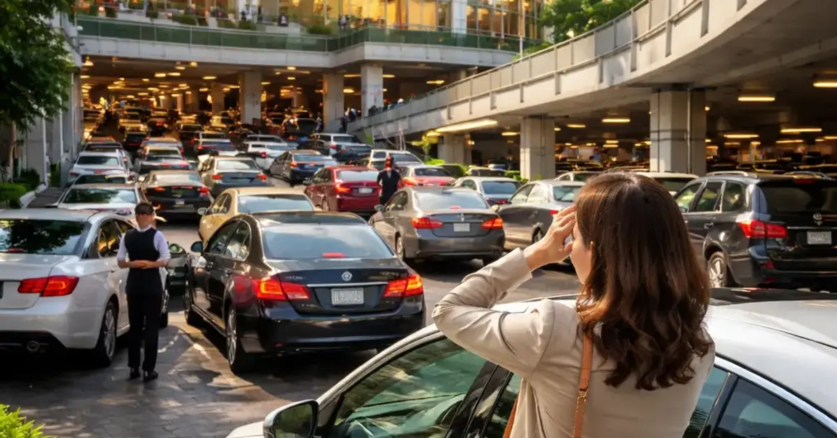 Quill City Mall parking, parking difficulty, valet parking costs