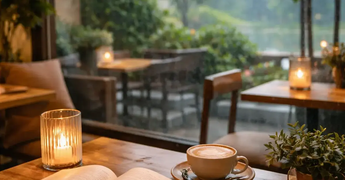 rainy afternoon at Kooky Plate KL, rainy afternoon kuala lumpur, Kooky Plate KL, book and coffee cafe