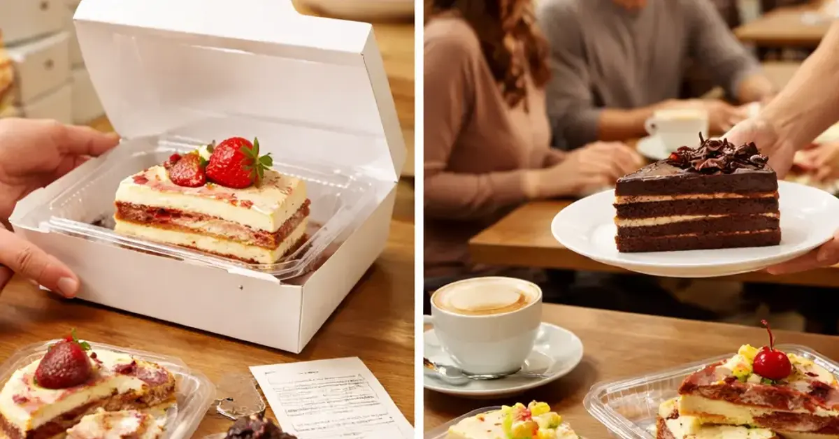 requesting cake for takeaway vs dine-in, cake takeaway request, dine-in cake ordering, how to order cake for takeaway