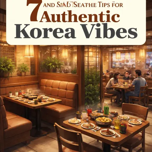 Seating and Atmosphere Korea Vibes
