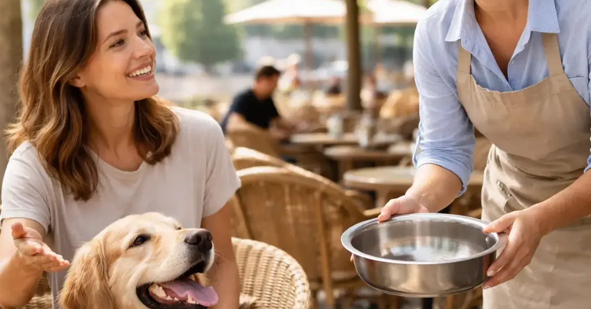 water bowl for your pet, ask for water for pet, how to request water bowl for dog, politely ask for pet water