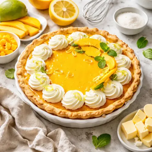 yuzu mango pie